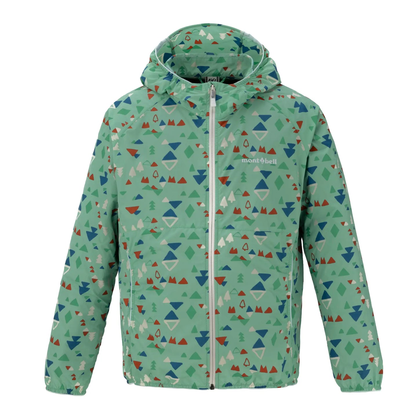 mont-bell: Wind Blast Print Hooded Jacket Kid's 140-160