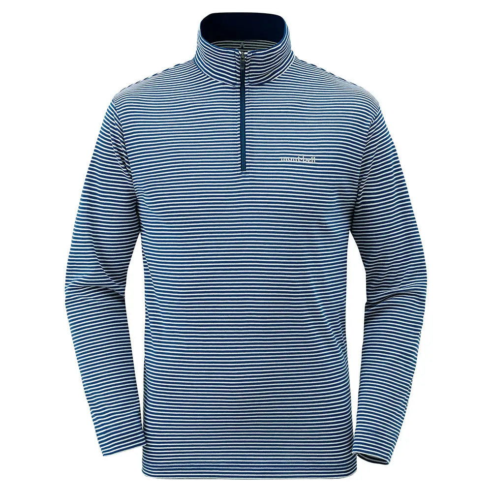 mont-bell: Wickron Striped Long Sleeve Zip Shirt Men's