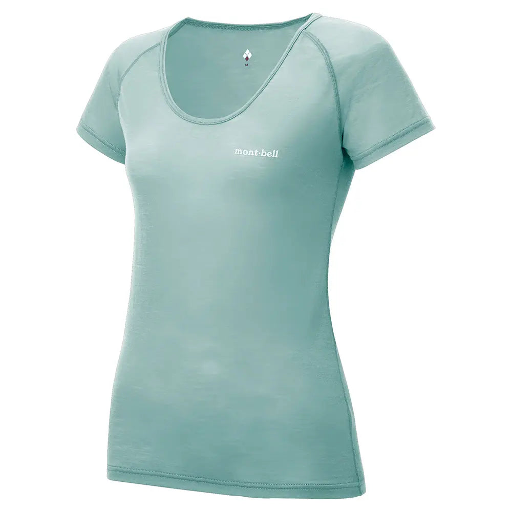 mont-bell: SUPER MERINO WOOL Light Weight U-Neck T-Shirt Women's
