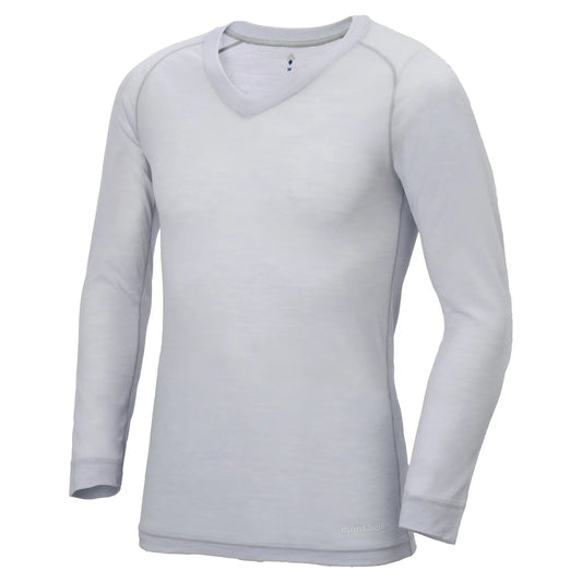 mont-bell: Super Merino Wool Light Weight V-Neck Shirt Men's