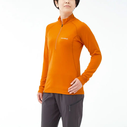 mont-bell: Merino Wool Plus Action Zip Neck Women's