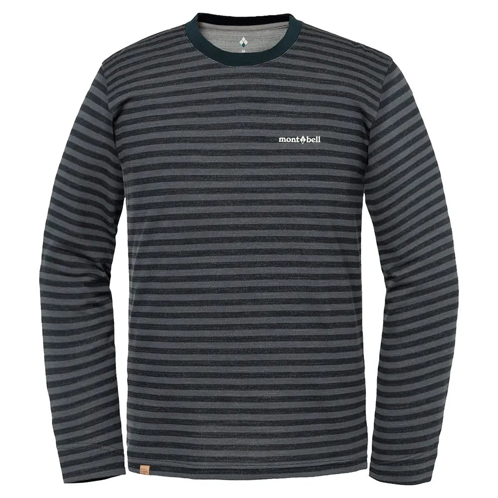 mont-bell: Merino Wool Plus Striped Long Sleeve T Men's