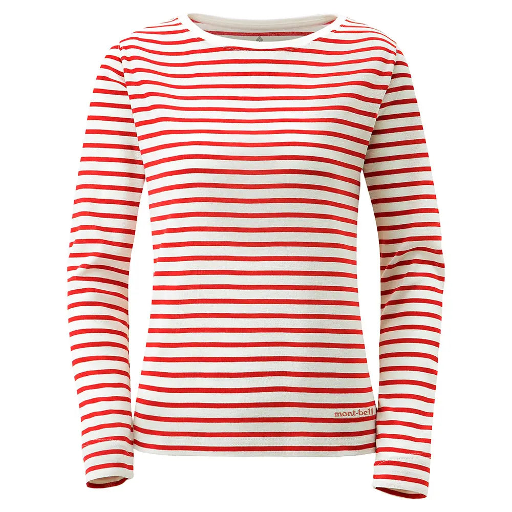 mont-bell: Wickron Striped Long Sleeve T Women's