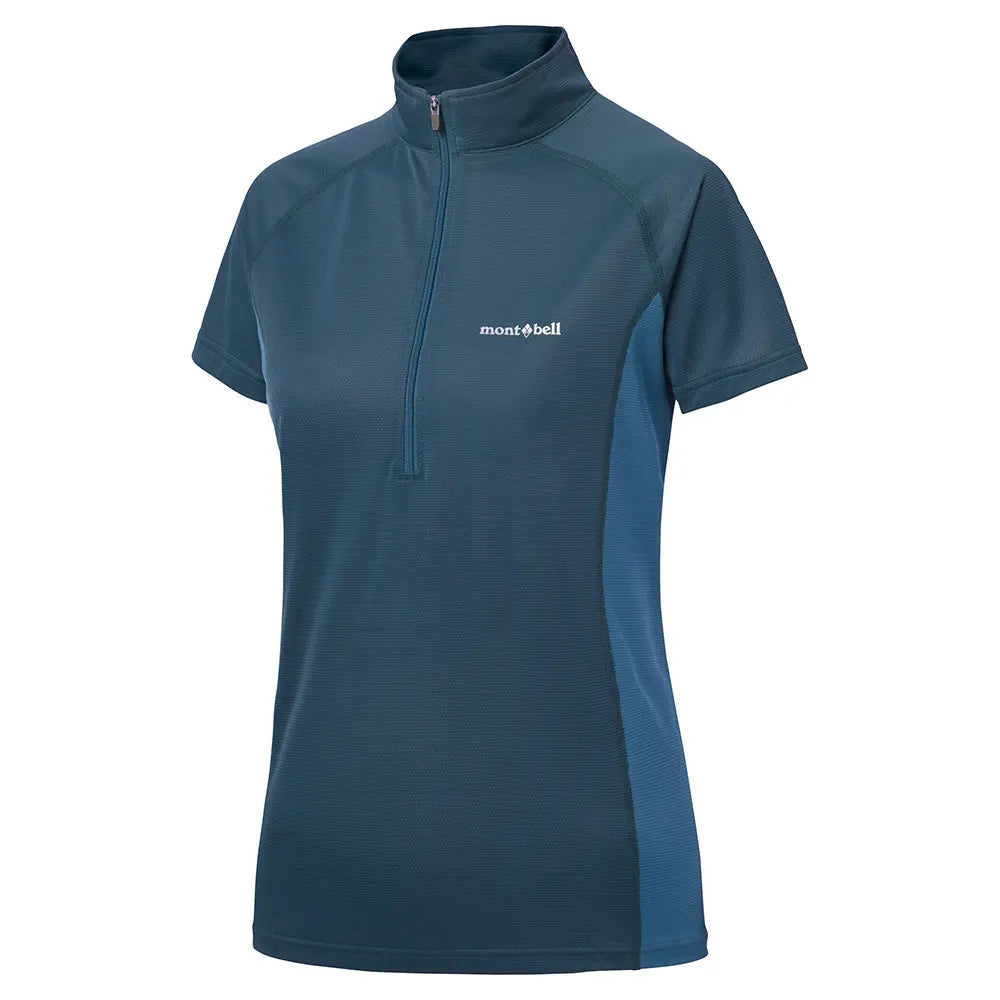 mont-bell: Cool Short Sleeve Zip Shirt Women's