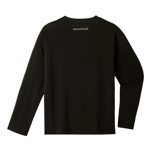 mont-bell: Wickron Long Sleeve T Kid's Monta Bear Face 140-160