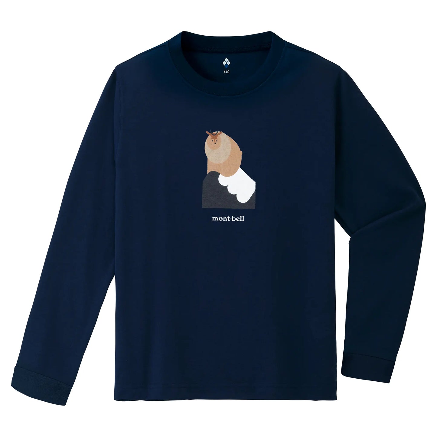 mont-bell: Wickron Long Sleeve T Kid's Japanese Serow 140-160