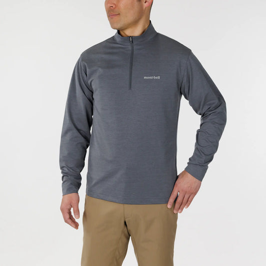 mont-bell: Wickron UV-TECT Long Sleeve Zip Shirt Men's