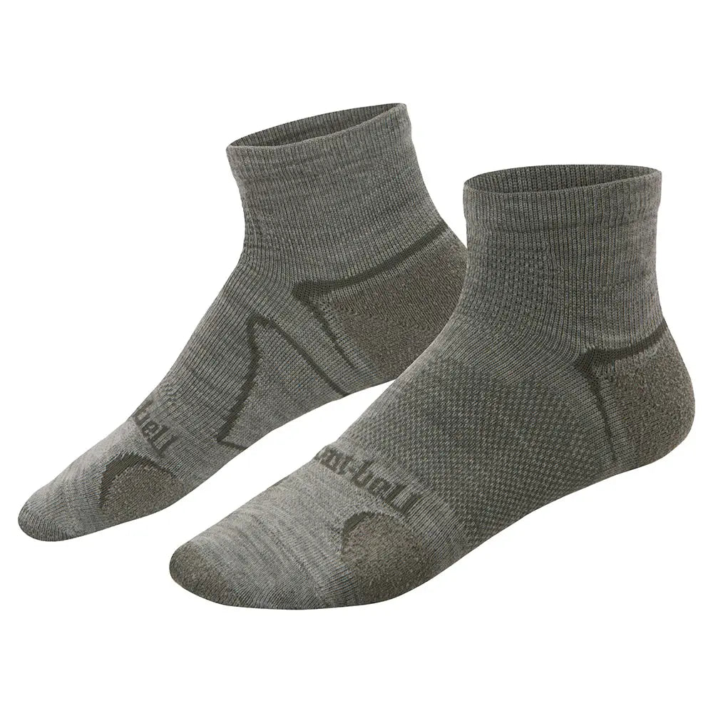 mont-bell: Merino Wool Supportec Travel Short Socks