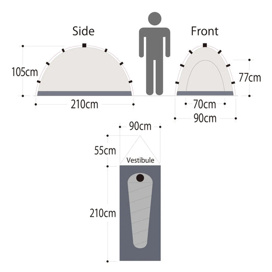 mont-bell: Stellaridge Tent 1 Rain Fly