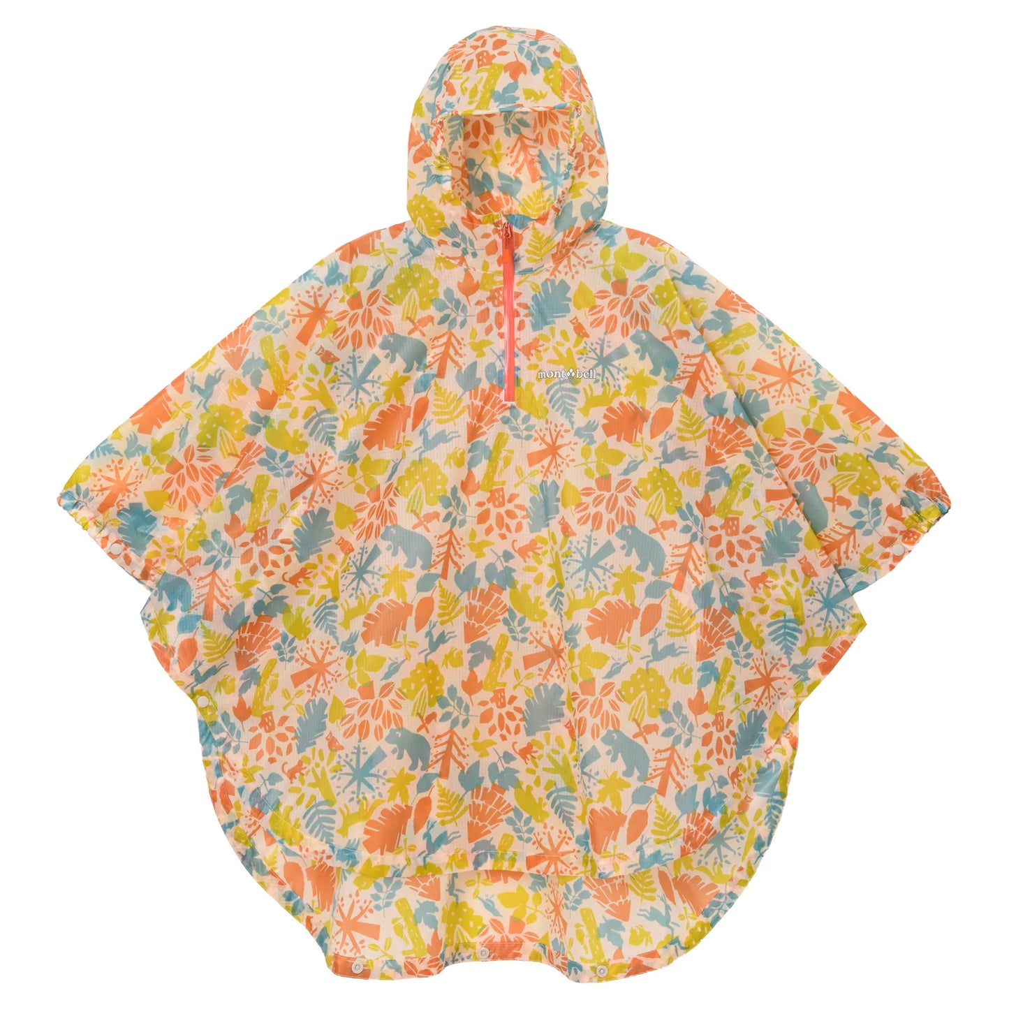 mont-bell: Print Trekking Rain Poncho Kid's