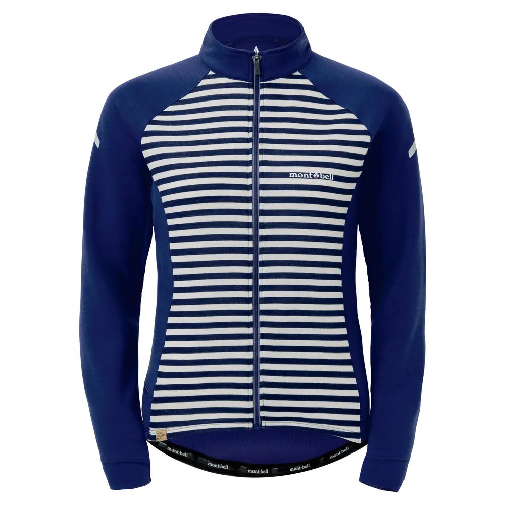 mont-bell: Merino Wool Plus Striped Cycle Jersey Women's