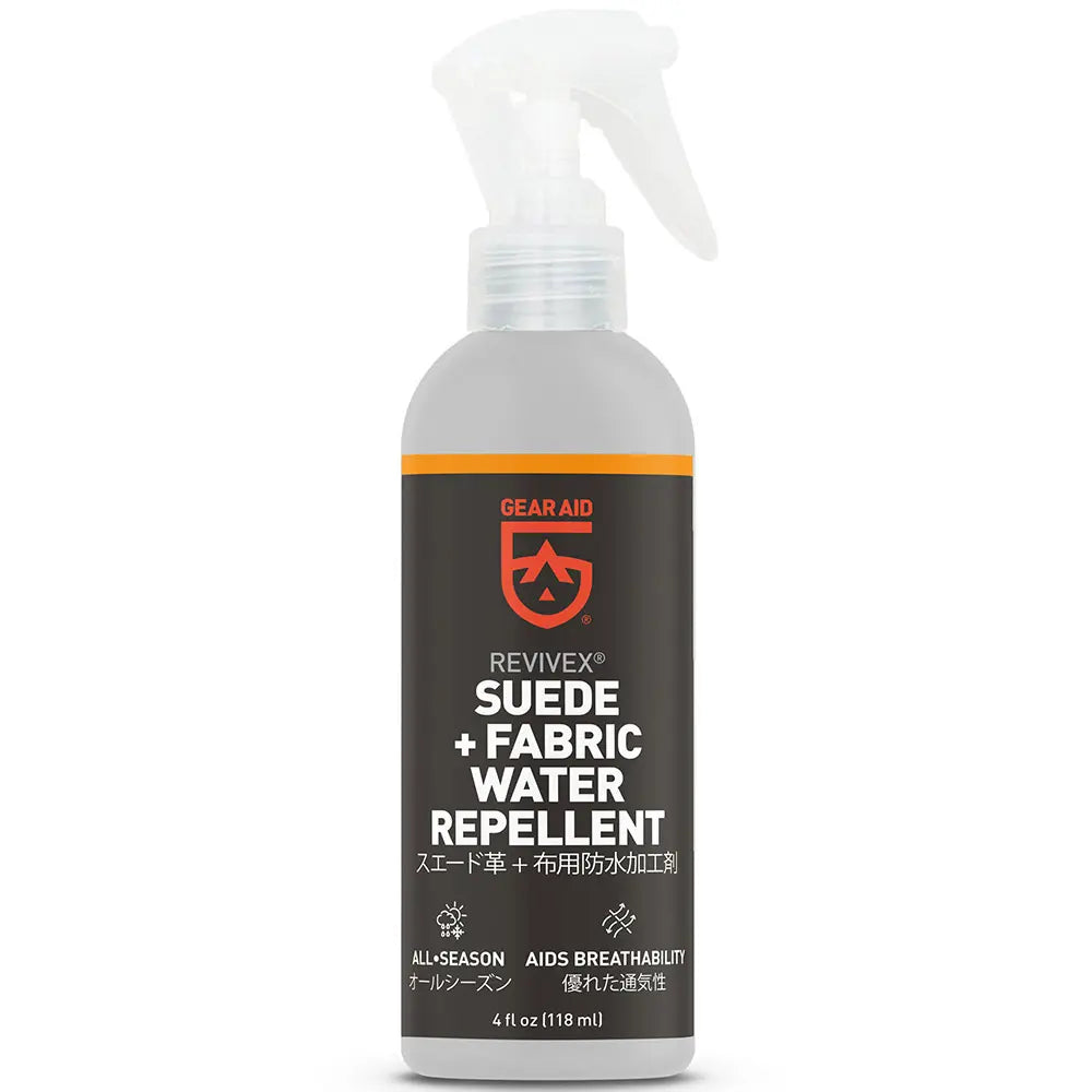 GEAR AID: Revivex Suede + Fabric Water Repellent 4 fl oz PFC Free