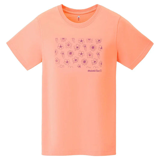 mont-bell: Pear Skin Cotton T Women's Floral Motif