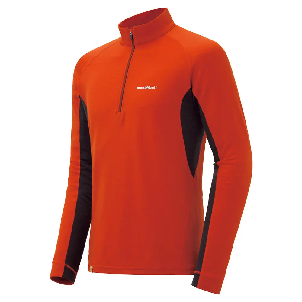 mont-bell: Merino Wool Plus Action Zip Neck Men's (US Size 美版尺寸)