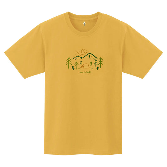 mont-bell: Pear Skin Cotton T Mountain Morning (US Size 美版尺寸)