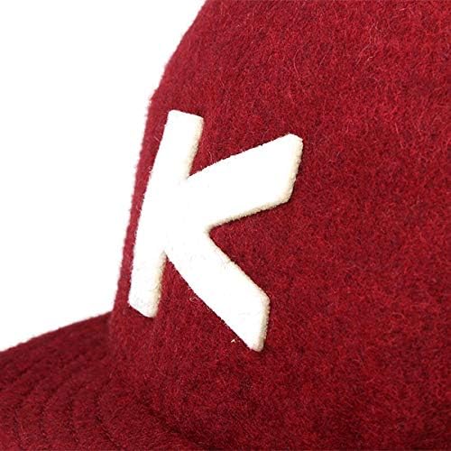 KAVU 羊毛棒球帽 酒紅色 細節/展示