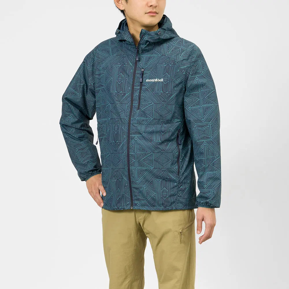 mont-bell: Wind Blast Print Hooded Jacket Men's