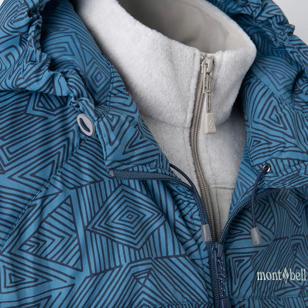 mont-bell: Wind Blast Print Hooded Jacket Kid's 140 - 160