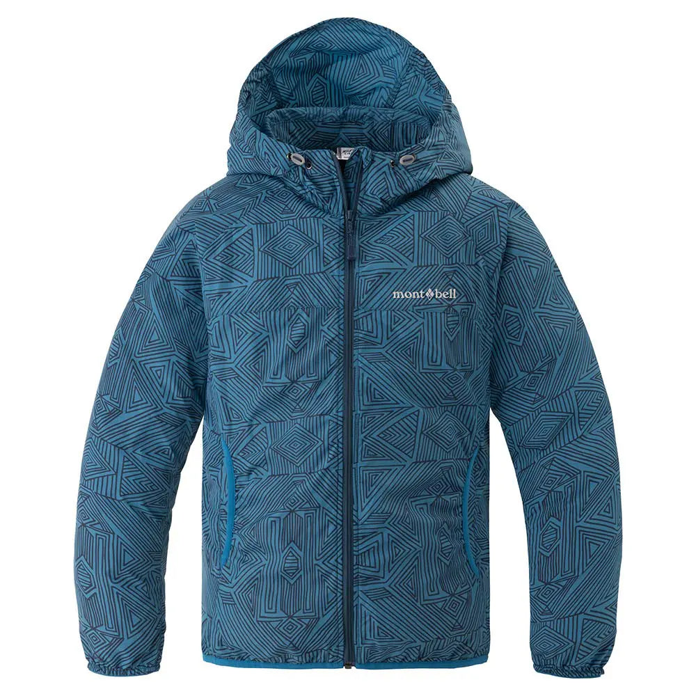 mont-bell: Wind Blast Print Hooded Jacket Kid's 140 - 160