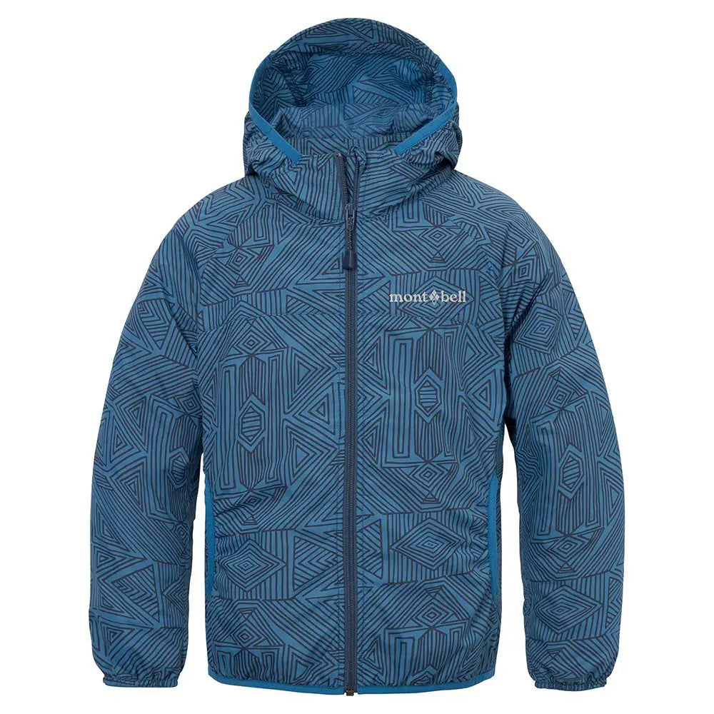 mont-bell: Wind Blast Print Hooded Jacket Kid's 100 - 130