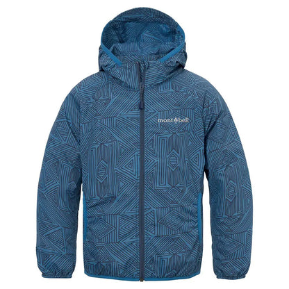 mont-bell: Wind Blast Print Hooded Jacket Kid's 100 - 130
