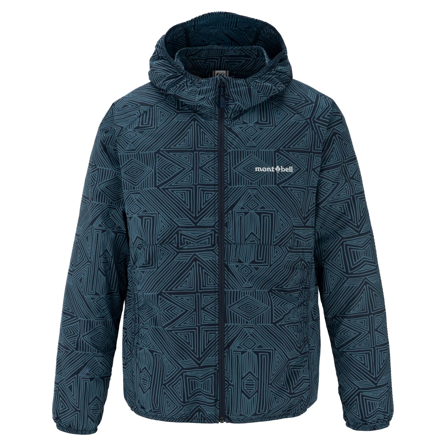 mont-bell: Wind Blast Print Hooded Jacket Kid's 140-160