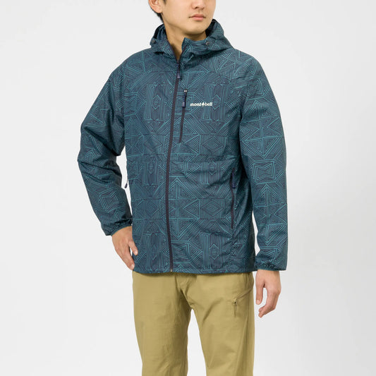 mont-bell: Wind Blast Print Hooded Jacket Men's