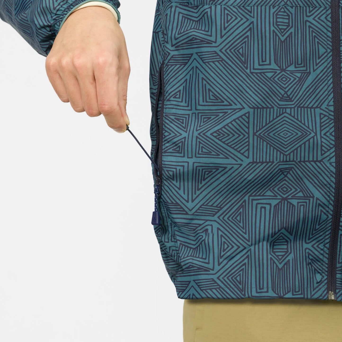 mont-bell: Wind Blast Print Hooded Jacket Men's