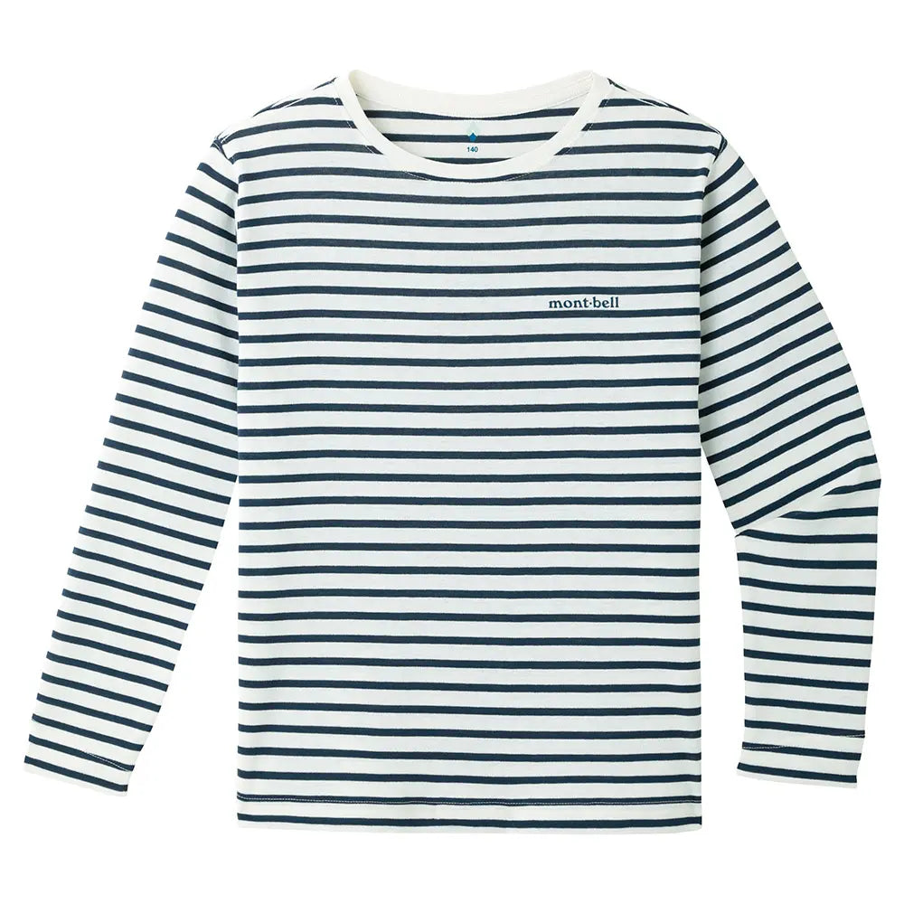 mont-bell: Wickron Striped Long Sleeve T Kid's 140 - 160