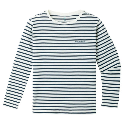 mont-bell: Wickron Striped Long Sleeve T Kid's 140 - 160