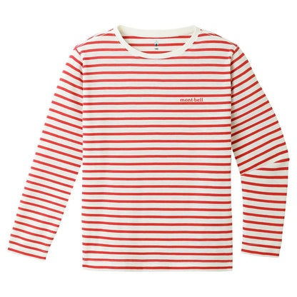 mont-bell: Wickron Striped Long Sleeve T Kid's 140 - 160