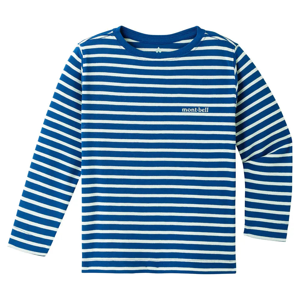 mont-bell: Wickron Striped Long Sleeve T Kid's 100 - 130
