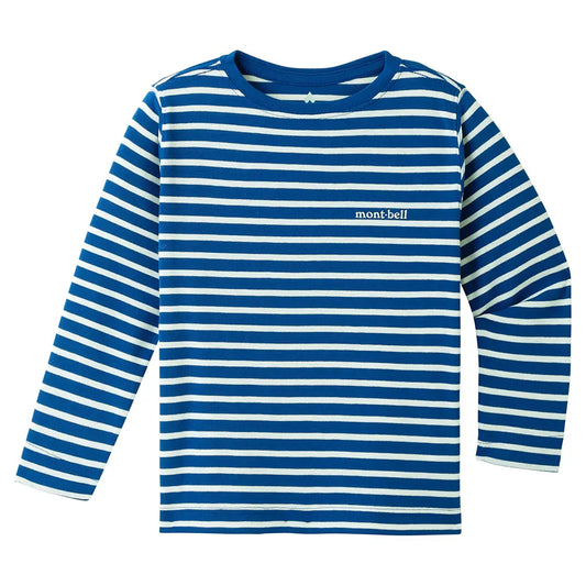 mont-bell: Wickron Striped Long Sleeve T Kid's 100 - 130