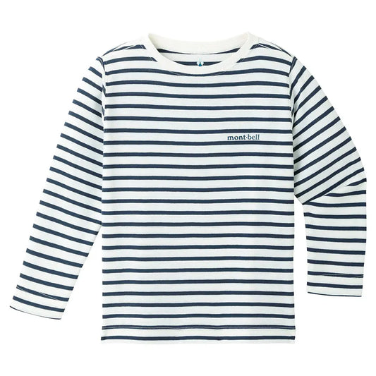 mont-bell: Wickron Striped Long Sleeve T Kid's 100 - 130