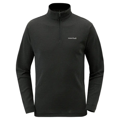 mont-bell: Wickron Striped Long Sleeve Zip Shirt Men's