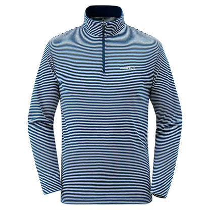 mont-bell: Wickron Striped Long Sleeve Zip Shirt Men's