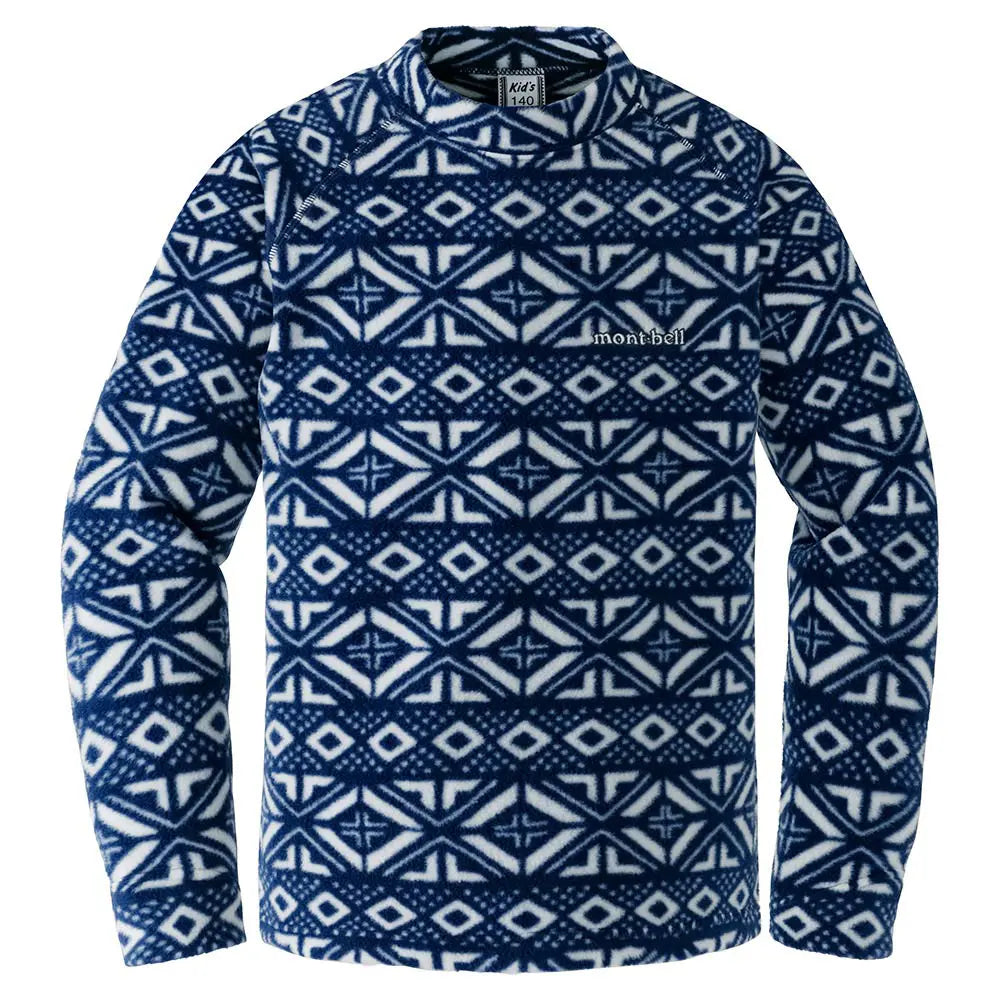 mont-bell: CLIMAPLUS100 Print Lite Sweatshirt Kid's 140 - 160