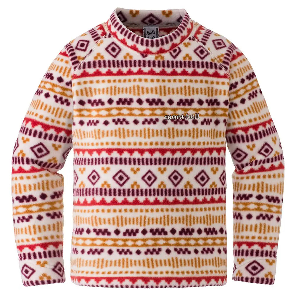 mont-bell: CLIMAPLUS100 Print Lite Sweatshirt Kid's 90 - 130