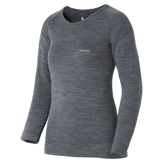 mont-bell: SUPER MERINO WOOL EXP. Round Neck Shirt Women's