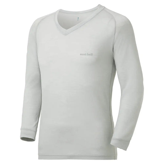 mont-bell: SUPER MERINO WOOL Middle Weight V-Neck Shirt Men's