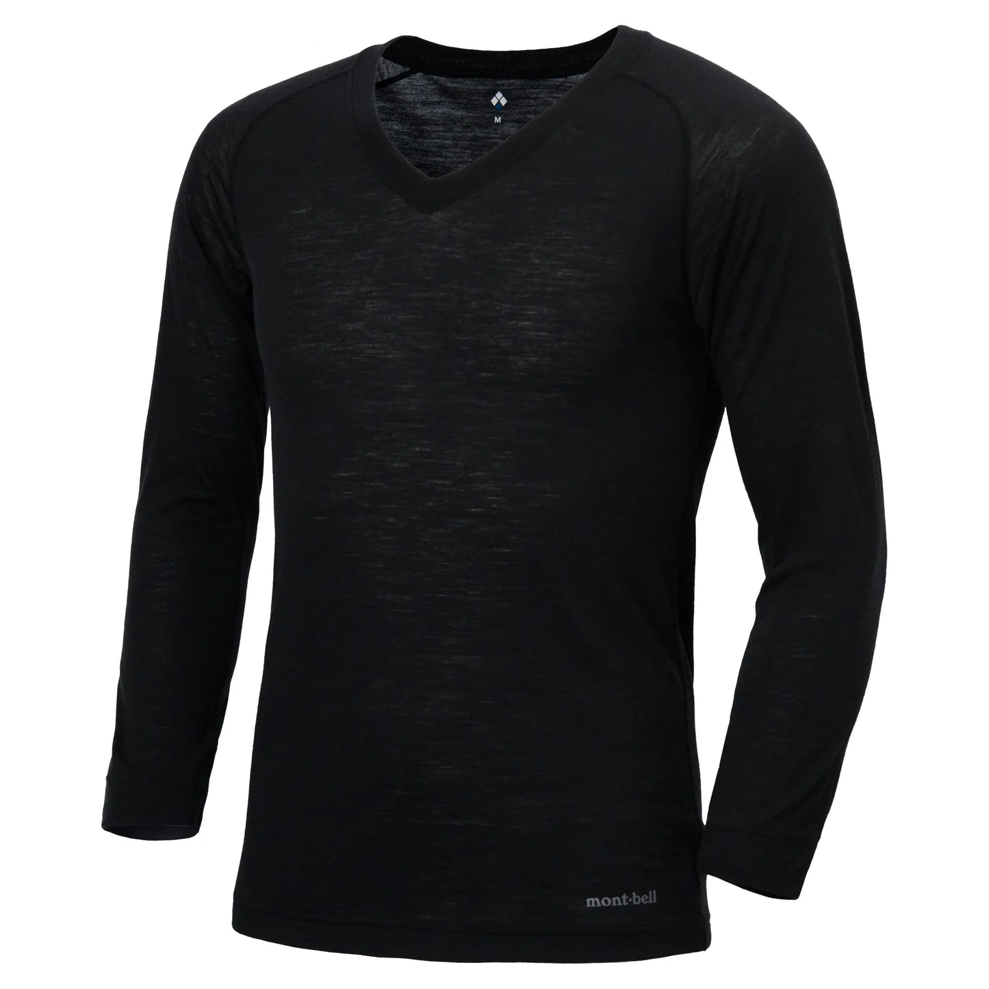 mont-bell: Super Merino Wool Light Weight V-Neck Shirt Men's