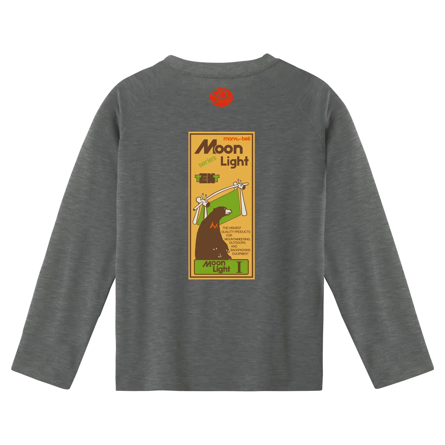 mont-bell: Wickron Long Sleeve T Kid's Moon Light Tent 50th 100-120