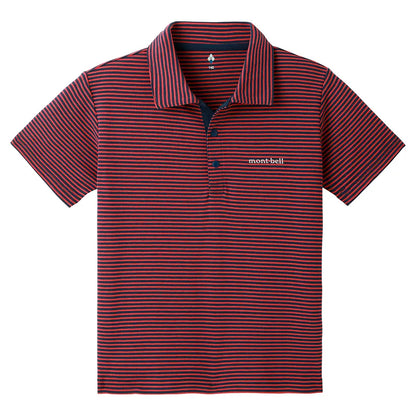 mont-bell: Wickron Striped Collar T Kid's 130 - 160