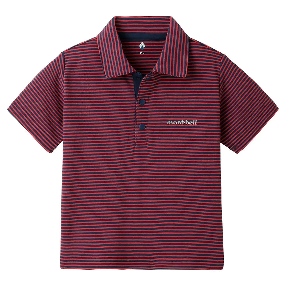 mont-bell: Wickron Striped Collar T Kid's 100 - 120