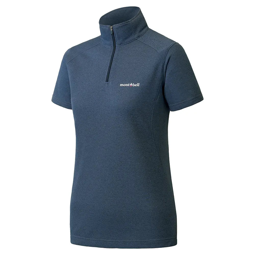 mont-bell: Wickron Zeo Short Sleeve Zip Shirt Women's
