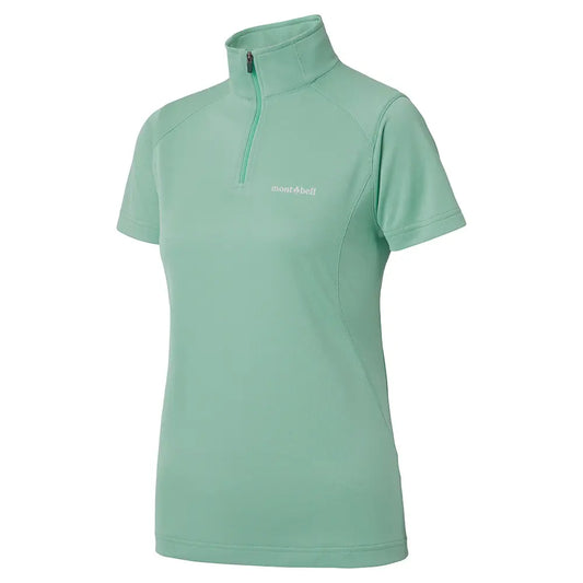 mont-bell: Wickron Zeo Short Sleeve Zip Shirt Women's