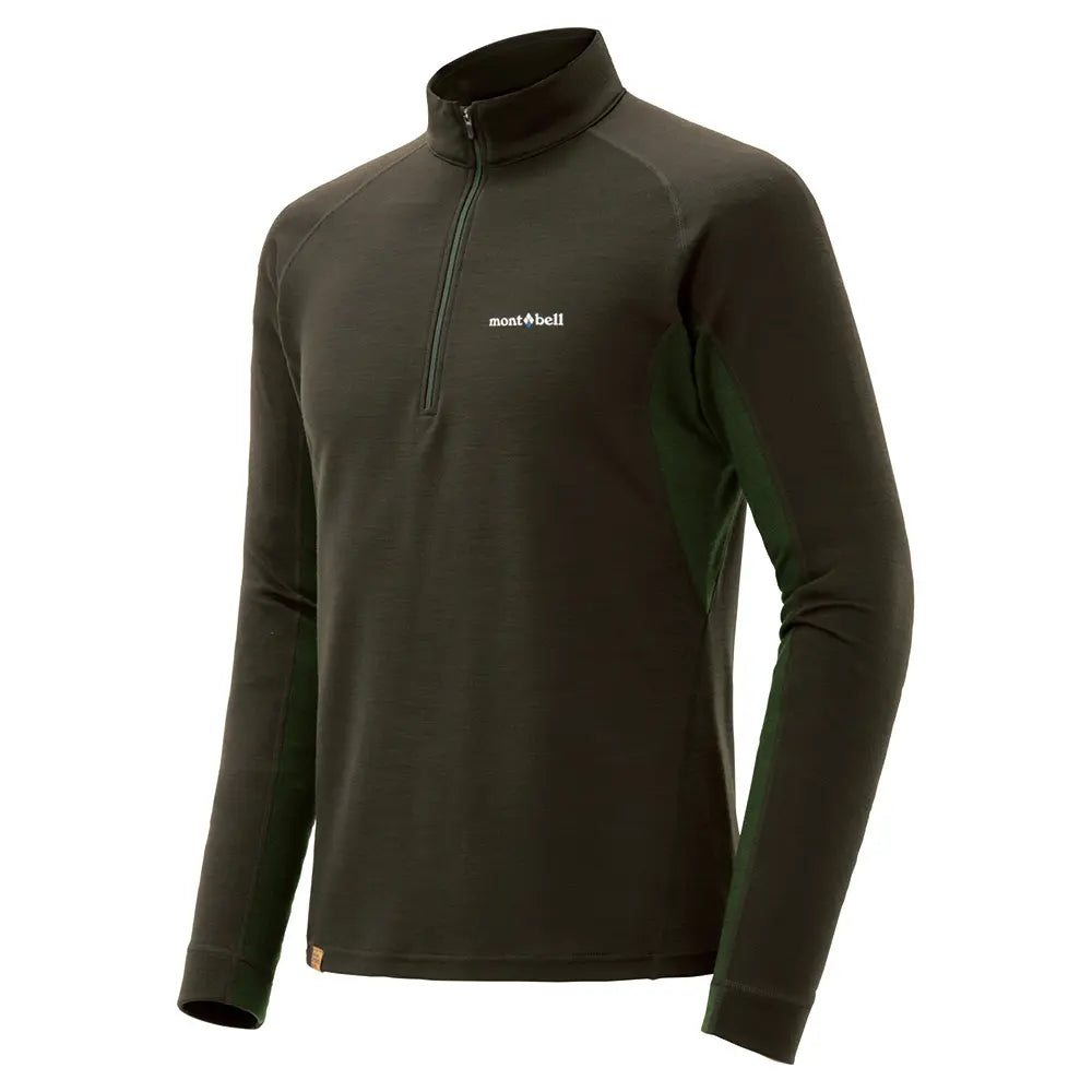 mont-bell: Merino Wool Plus Action Zip Neck Men's