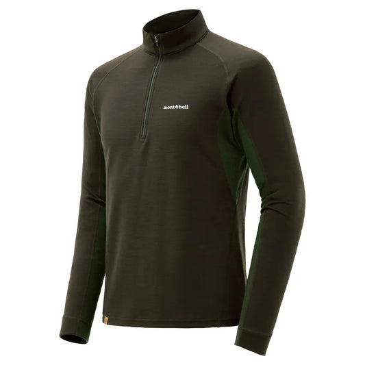 mont-bell: Merino Wool Plus Action Zip Neck Men's