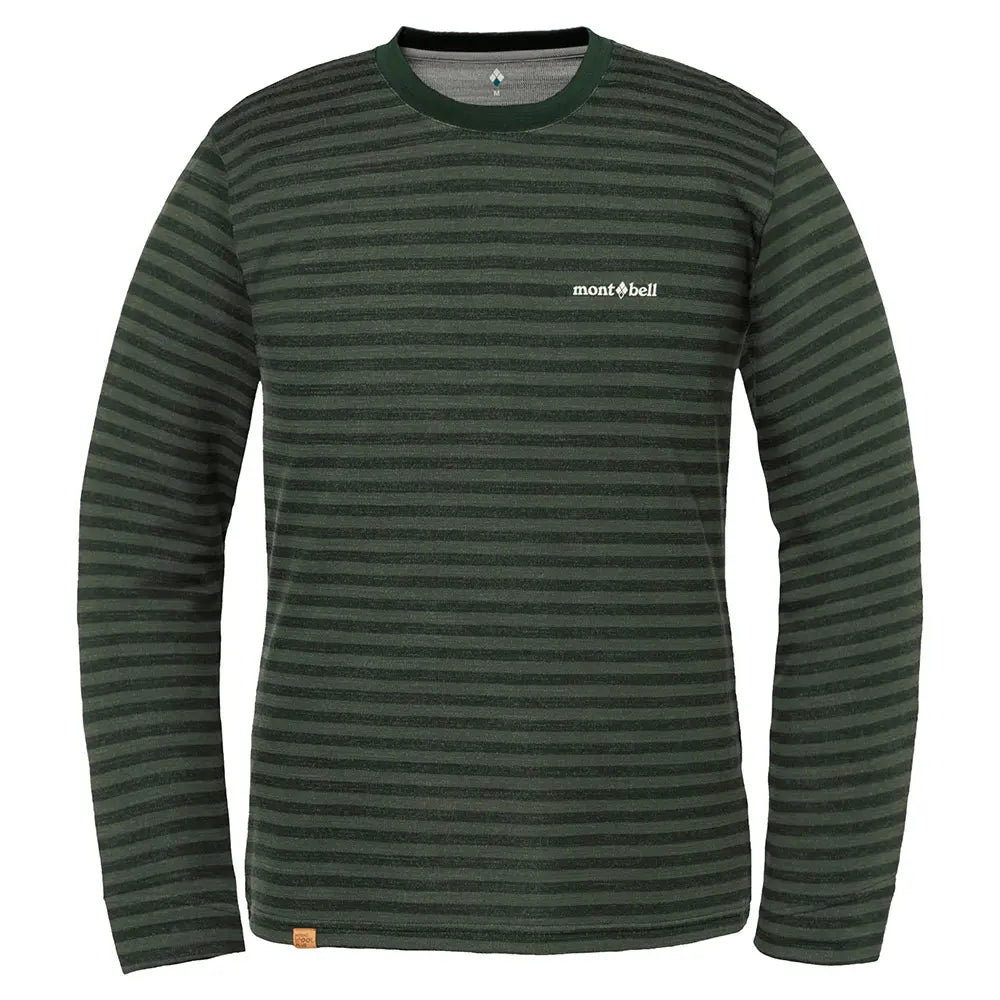 mont-bell: Merino Wool Plus Striped Long Sleeve T Men's