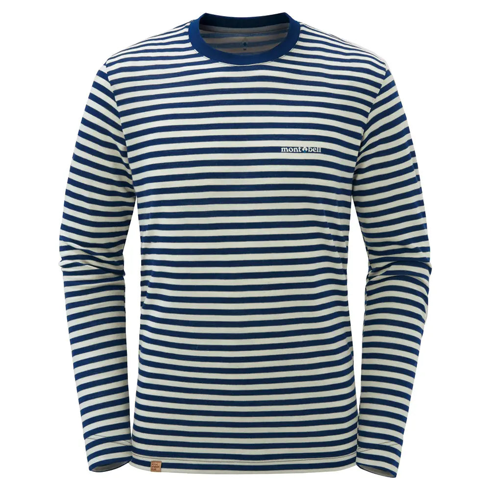 mont-bell: Merino Wool Plus Striped Long Sleeve T Men's